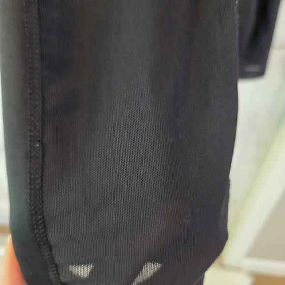 Nike Women's Black Leggings with White Swoosh - Picture 6 of 12